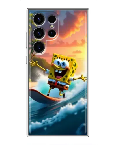 Чехол для Blackview Wave 2C с картинкой «Губка Боб серфингист»
