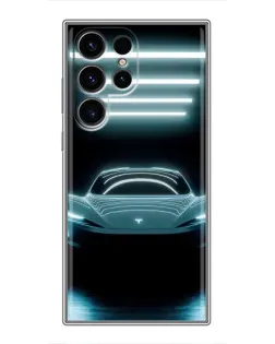 Чохол для Blackview Wave 2C з картинкою «Tesla в неоні»