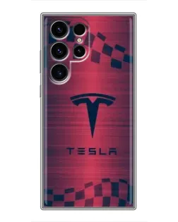 Чохол для Blackview Wave 2C з картинкою «Тесла червоний карбон»