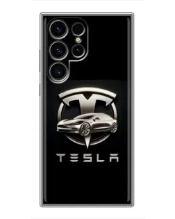 Чохол для Blackview Wave 2C з картинкою «Tesla — срібне авто»