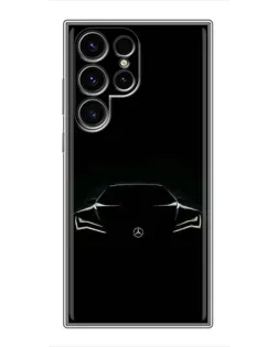 Чехол для Blackview Wave 2C с картинкой «Mercedes — силуэт авто»