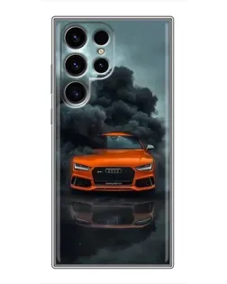 Чохол для Blackview Wave 2C з картинкою «Audi у хмарах диму»
