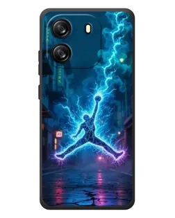 Чехол для Blackview Wave 6C с картинкой «Jordan Gold Jumpman»