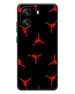 Чехол для Blackview Wave 6C с картинкой «Jordan Red Pattern»
