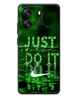 Чехол для Blackview Wave 6C с картинкой «Зеленый неоновый Nike»