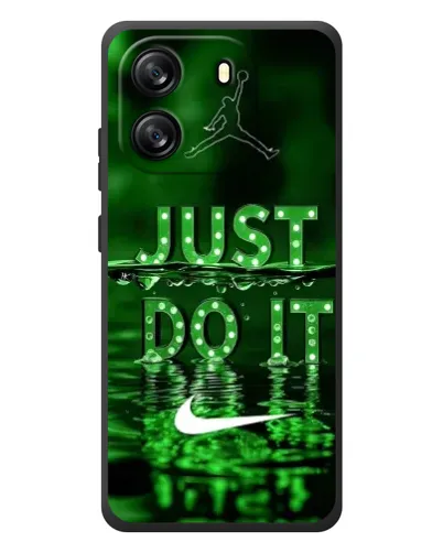 Чехол для Blackview Wave 6C с картинкой «Зеленый неоновый Nike»