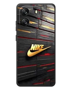 Чехол для Blackview Wave 6C с картинкой «Золотой Nike на металле»