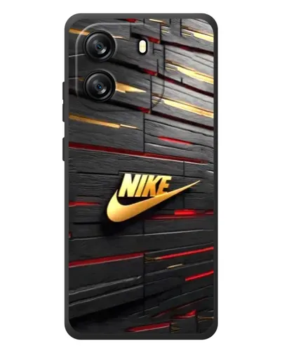 Чехол для Blackview Wave 6C с картинкой «Золотой Nike на металле»