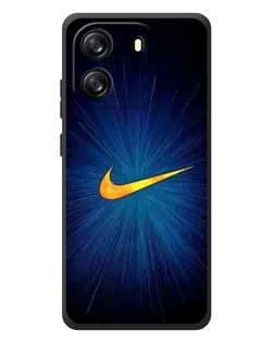 Чехол для Blackview Wave 6C с картинкой «Синий пульс Nike»