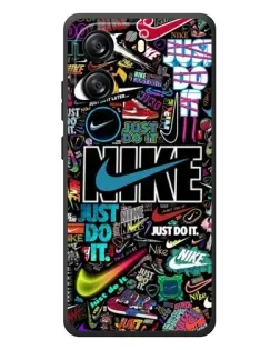 Чехол для Blackview Wave 6C с картинкой «Яркий коллаж Nike»