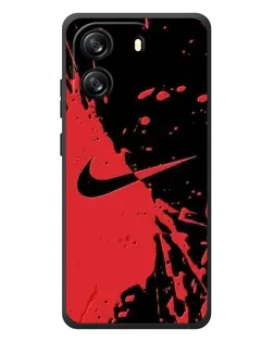Чехол для Blackview Wave 6C с картинкой «Красные брызги Nike»