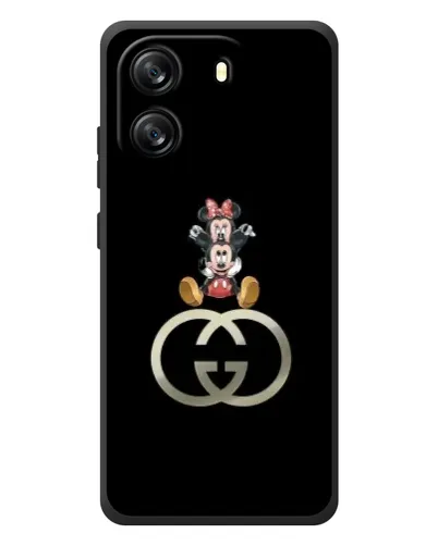 Чехол для Blackview Wave 6C с картинкой «Минни Маус на лого»