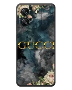 Чехол для Blackview Wave 6C с картинкой «Абстрактные цветы Gucci»
