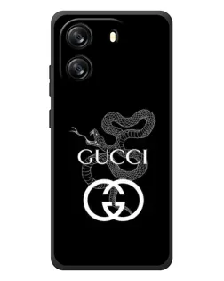 Чехол для Blackview Wave 6C с картинкой «Gucci — серебряная змея»