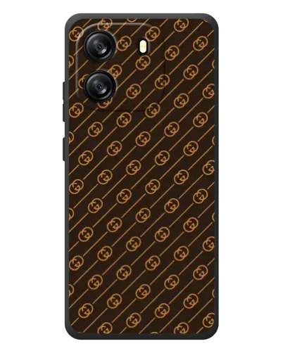 Чехол для Blackview Wave 6C с картинкой «Gucci — золотые диагонали»