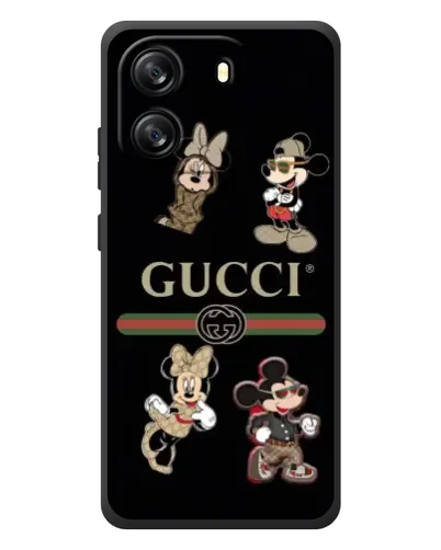 Чехол для Blackview Wave 6C с картинкой «Gucci — герои Disney и монограмма» Чехол для Blackview Wave 6C с картинкой «Gucci — герои Disney и монограмма»