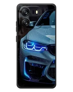 Чехол для Blackview Wave 6C с картинкой «Взгляд BMW с синими фарами»
