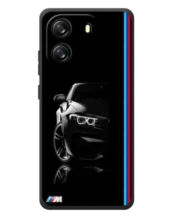 Чехол для Blackview Wave 6C с картинкой «Силуэт BMW в темноте»
