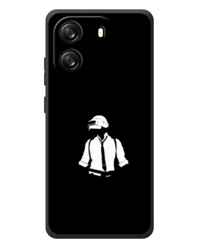 Чехол для Blackview Wave 6C с картинкой «PUBG — белый шлем»