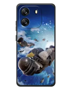 Чехол для Blackview Wave 6C с картинкой «Десант PUBG — прыжок»