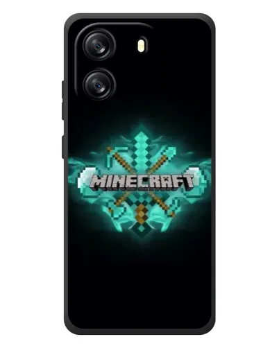 Чехол для Blackview Wave 6C с картинкой «Minecraft Diamond лого»