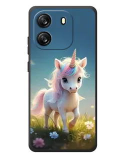 Чехол для Blackview Wave 6C с картинкой «Единорог на поляне»