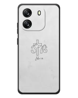 Чохол для Blackview Wave 6C з картинкою «Івана 3:16 Хрест»
