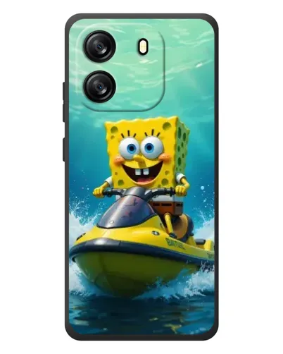 Чехол для Blackview Wave 6C с картинкой «Спанч Боб на гидроцикле»