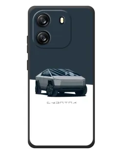 Чехол для Blackview Wave 6C с картинкой «Серебристый Cybertruck Tesla»