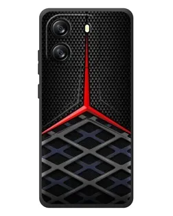 Чехол для Blackview Wave 6C с картинкой «Mercedes Carbon Grid»