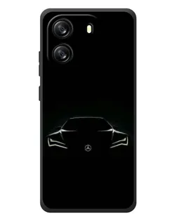 Чехол для Blackview Wave 6C с картинкой «Mercedes — силуэт авто»