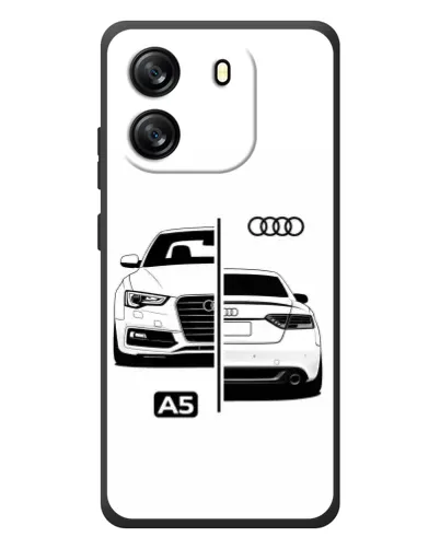 Чехол для Blackview Wave 6C с картинкой «Audi — контрастный дизайн»