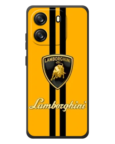 Чехол для Blackview Wave 6C с картинкой «Lamborghini Stripe желтый»