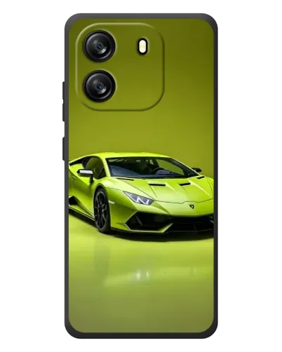 Чехол для Blackview Wave 6C с картинкой «Салатовый Lamborghini Huracan»