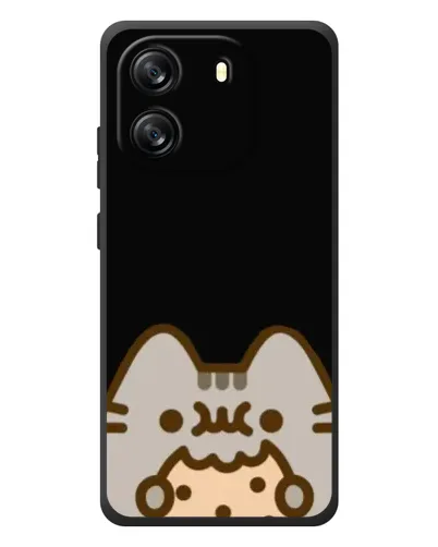 Чехол для Blackview Wave 6C с картинкой «Пушин на черном»