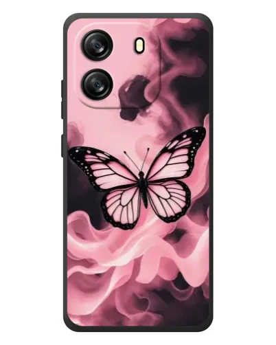 Чехол для Blackview Wave 6C с картинкой «Бабочка в дыму»