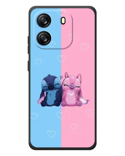 Чохол для Blackview Wave 6C з картинкою «Stitch та Angel Love»