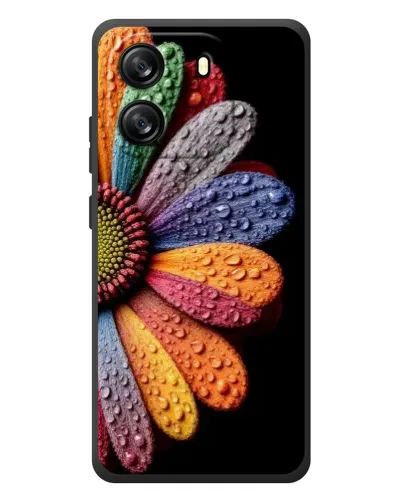 Чехол для Blackview Wave 6C с картинкой «Радужный цветок»