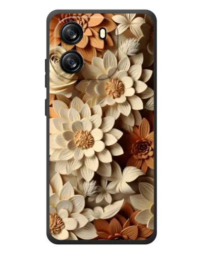 Чехол для Blackview Wave 6C с картинкой «Бежевый флористический декор»