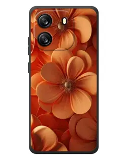 Чехол для Blackview Wave 6C с картинкой «Оранжевый макро цветок»