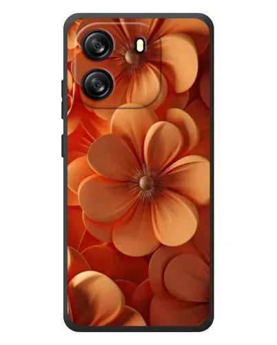 Чехол для Blackview Wave 6C с картинкой «Оранжевый макро цветок»
