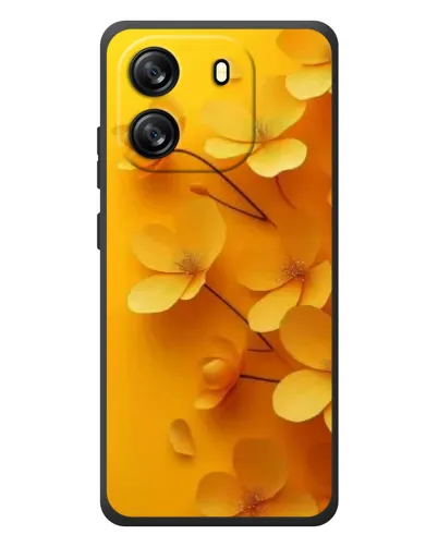 Чехол для Blackview Wave 6C с картинкой «Золотые лепестки»