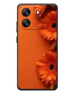 Чехол для Blackview Wave 6C с картинкой «Оранжевые герберы»