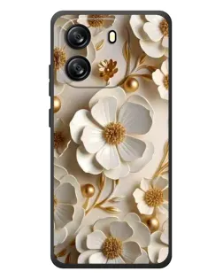 Чехол для Blackview Wave 6C с картинкой «Белие бумажние  цвети»