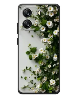 Чехол для Blackview Wave 6C с картинкой «Ветка мелких белых цветов»