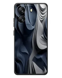 Чехол для Blackview Wave 6C с картинкой «Объемные синие складки» Чехол для Blackview Wave 6C с картинкой «Объемные синие складки»