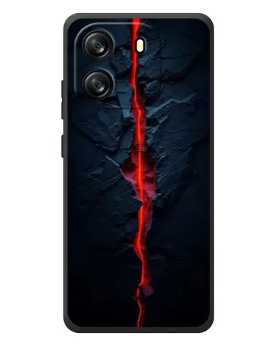 Чехол для Blackview Wave 6C с картинкой «Kрасная лавовая трещина»