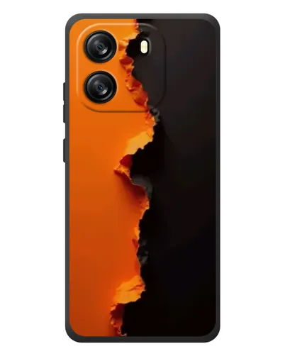 Чехол для Blackview Wave 6C с картинкой «Оранжевый разлом»
