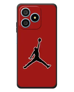 Чехол для Blackview Wave 9C с картинкой «Jordan Red Back»