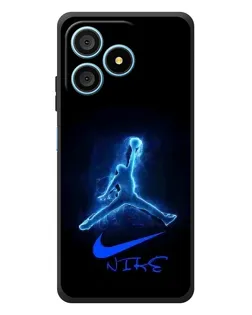 Чехол для Blackview Wave 9C с картинкой «Jordan Neon Blue»